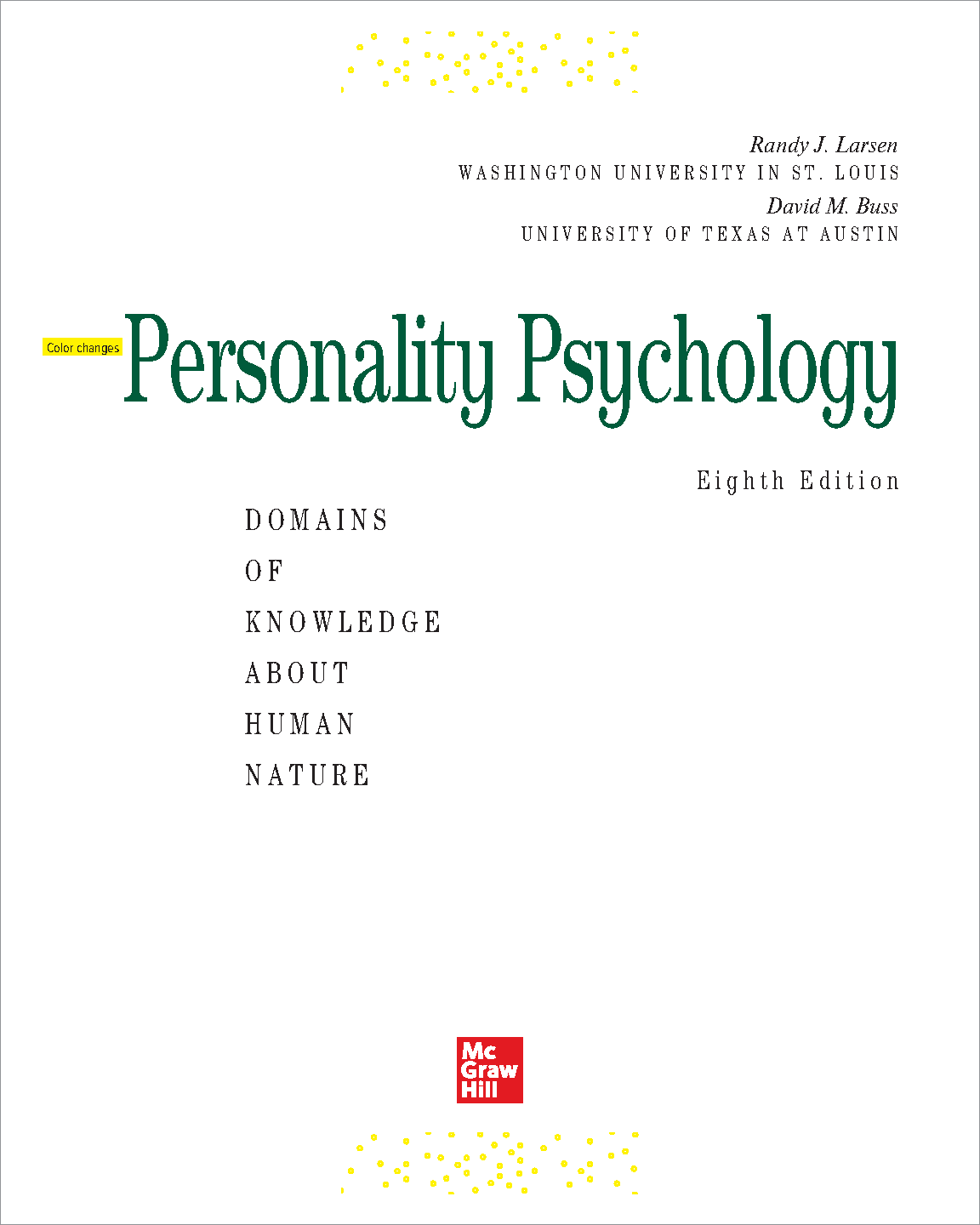 Personality Psych Test Bank 8th Ed Larsen Buss