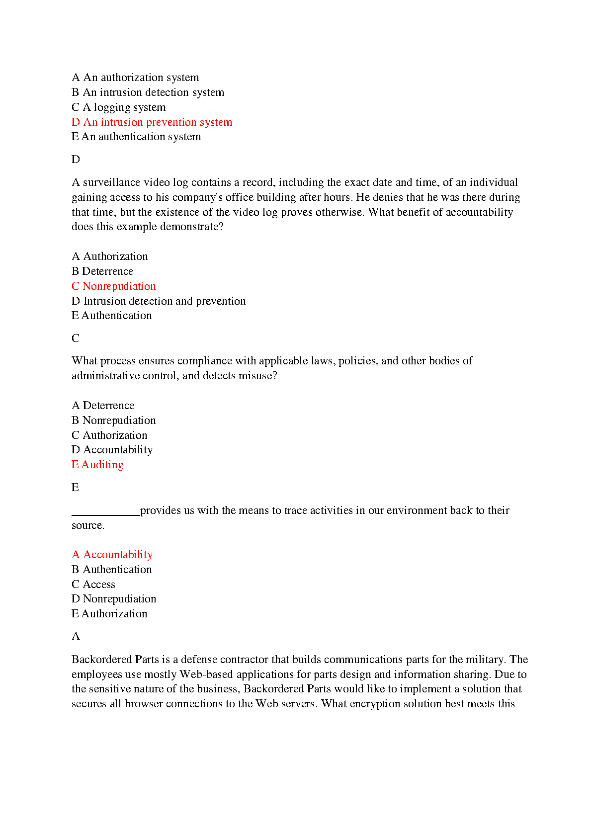 WGU InfoSec Exam Prep C836 D430 2026-27 Answers