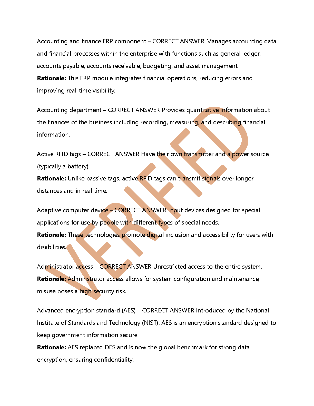 WGU C954 Information Technology Test Bank 2026