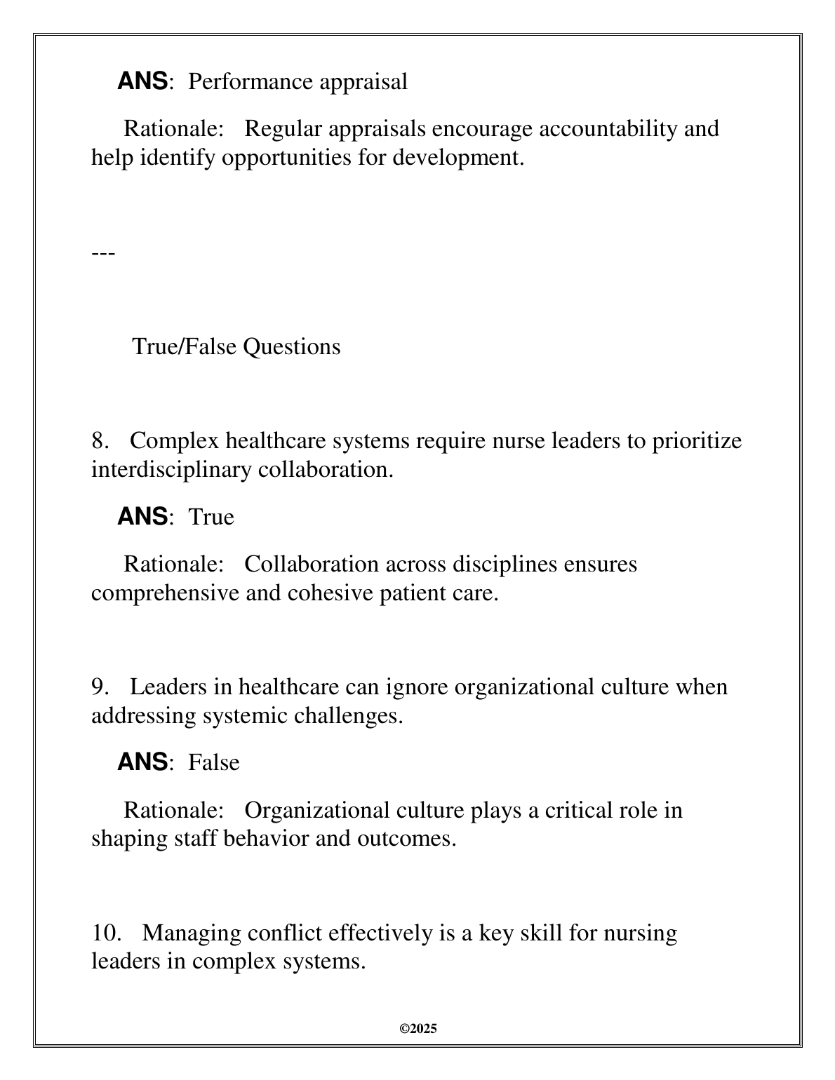 WGU NURS 5207 Leadership Management Exam Prep 2025 Q&A IMG-1