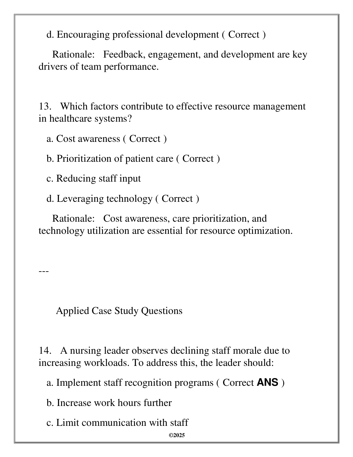 WGU NURS 5207 Leadership Management Exam Prep 2025 Q&A IMG-3