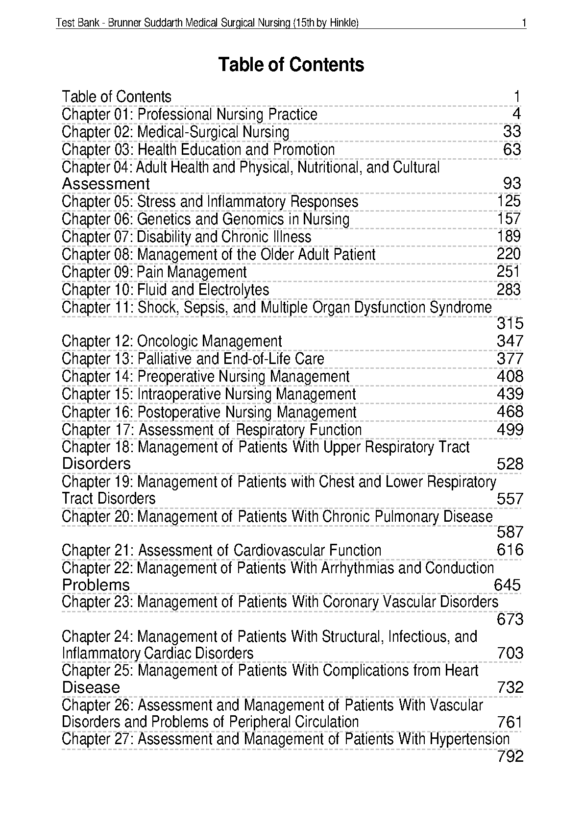 Brunner & Suddarth's Textbook of Medical-Surgical Nursing IMG-1