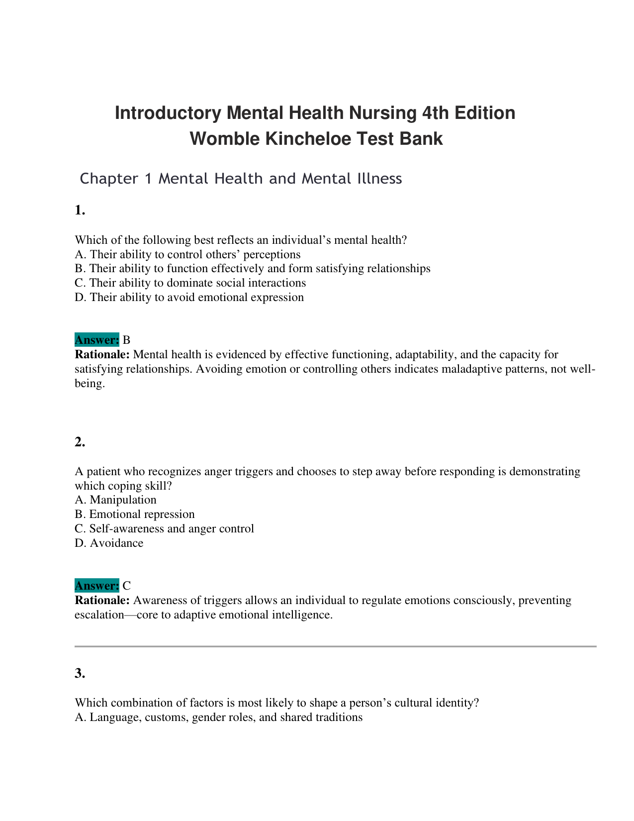 Introductory Mental Health Nursing, 4th Edition IMG-3