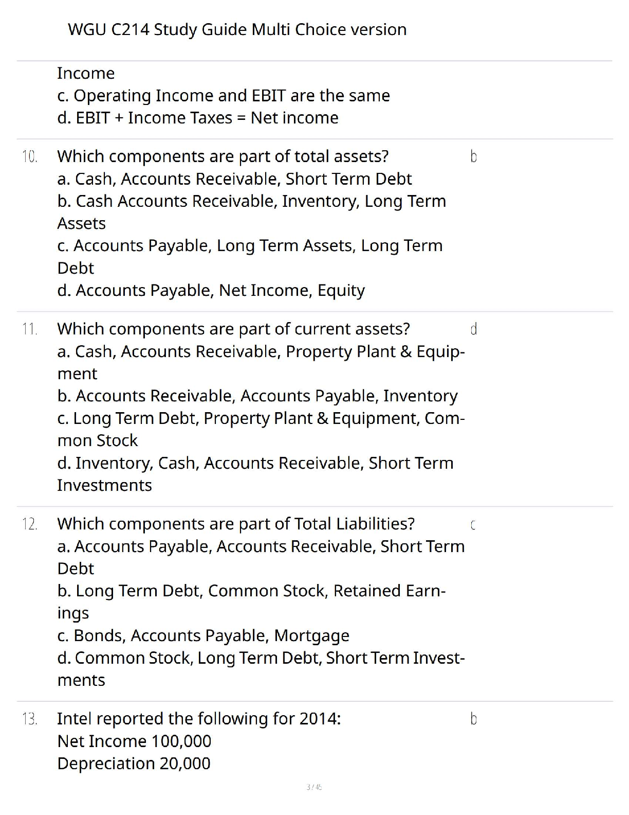 WGU C214 Financial Management Study Guide 2025 IMG-3