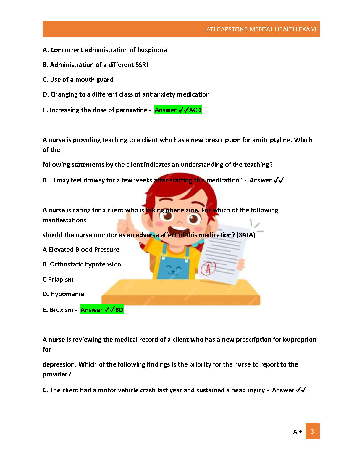 ATI Capstone Mental Health Exam Qs 2026/27 Guide IMG-3