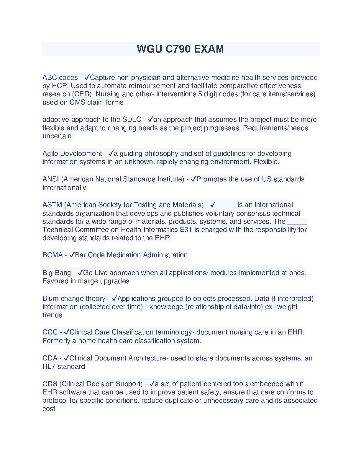 WGU C790 Exam Study Guide 2024-2025: Pass on First Try IMG-1