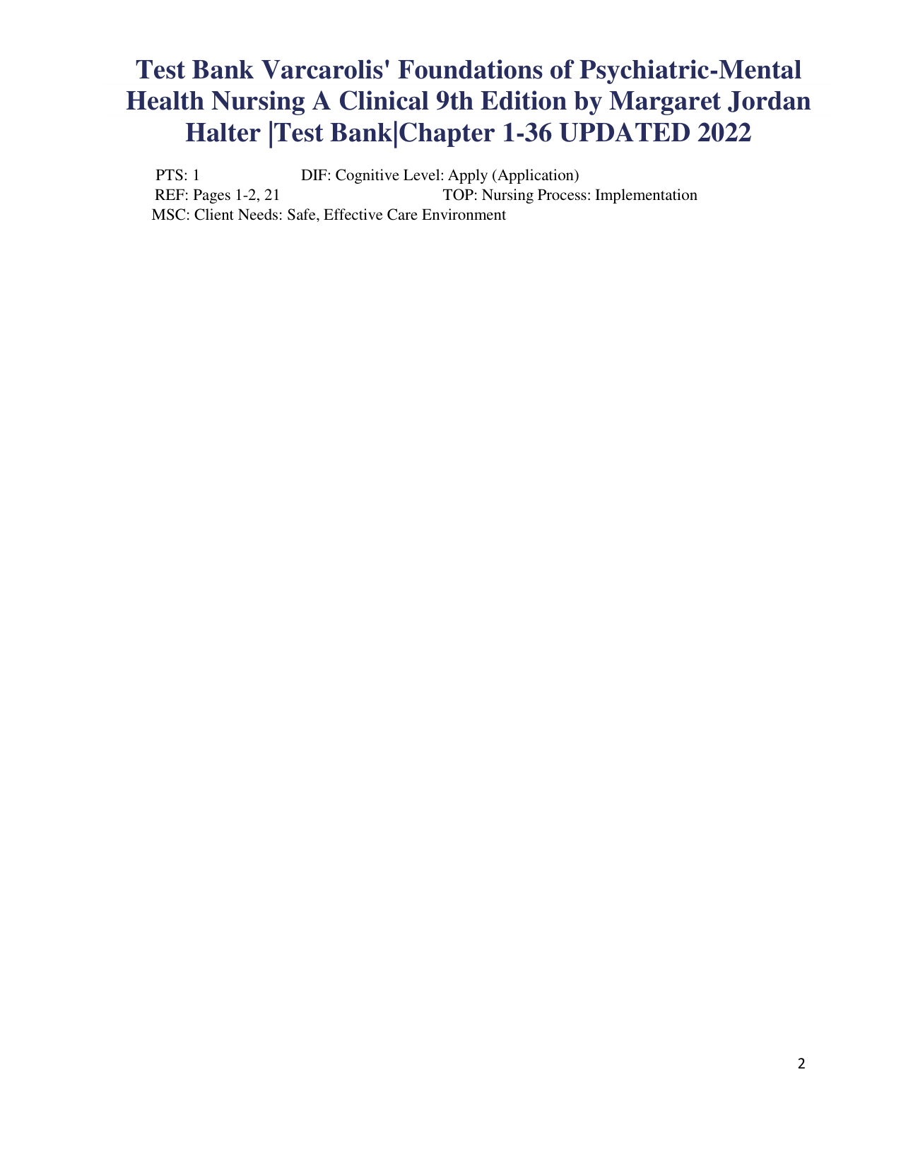 Varcarolis' Foundations of Psychiatric-Mental Health Nursing IMG-3