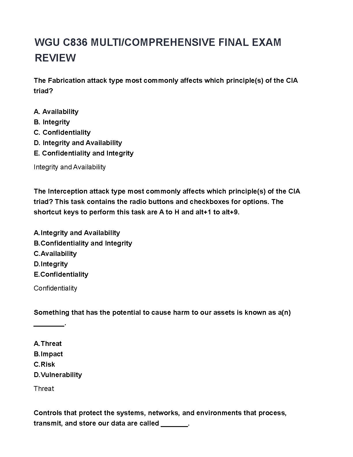WGU C836 Info Sec Final Exam Test Bank IMG-1