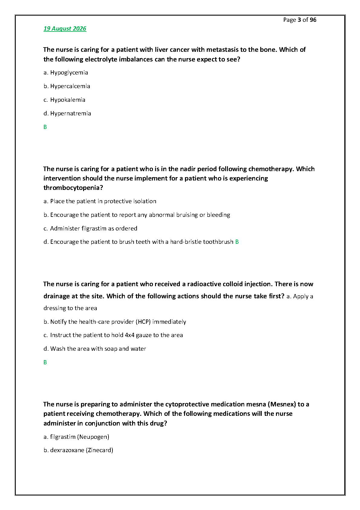 Cancer Oncology Med Surg Test Bank Chapter 11 IMG-3