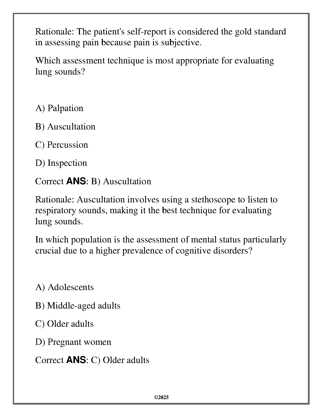 NURS 6810 OA Review 2025 Q&A - WGU Nursing