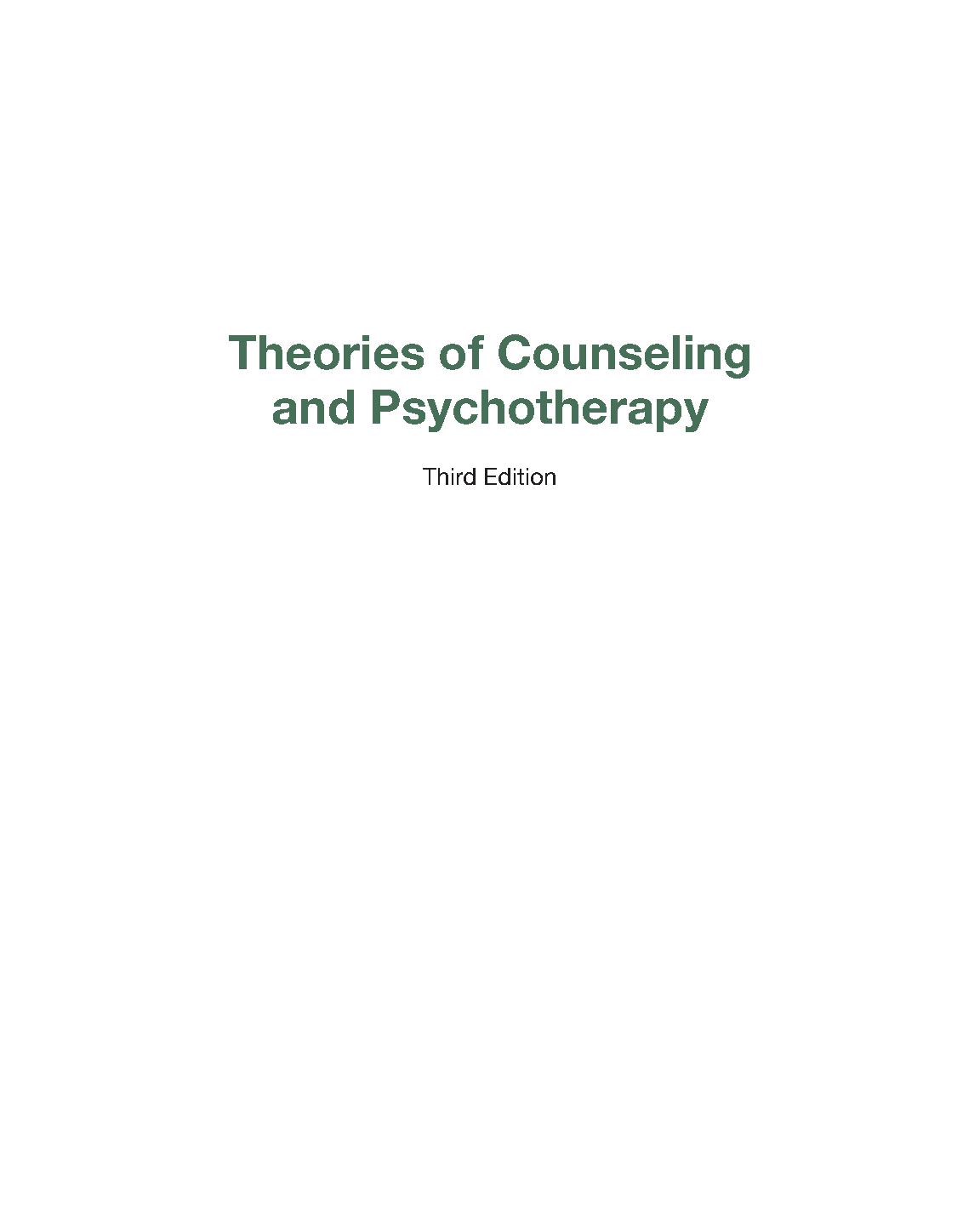 Counseling Test Bank Integrative Approach 3rd Ed