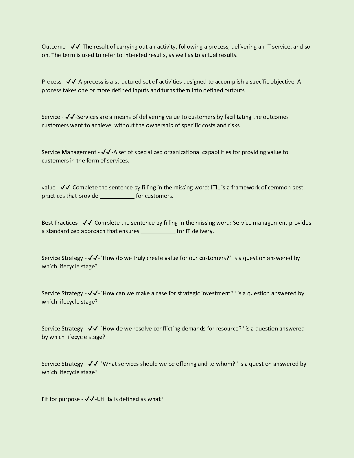 WGU C846 ITIL BoIT Flashcards 2025 Study Guide