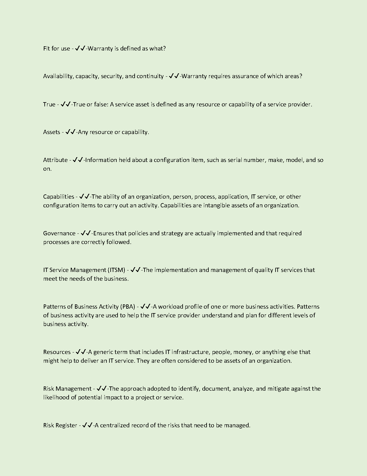 WGU C846 ITIL BoIT Flashcards 2025 Study Guide IMG-3