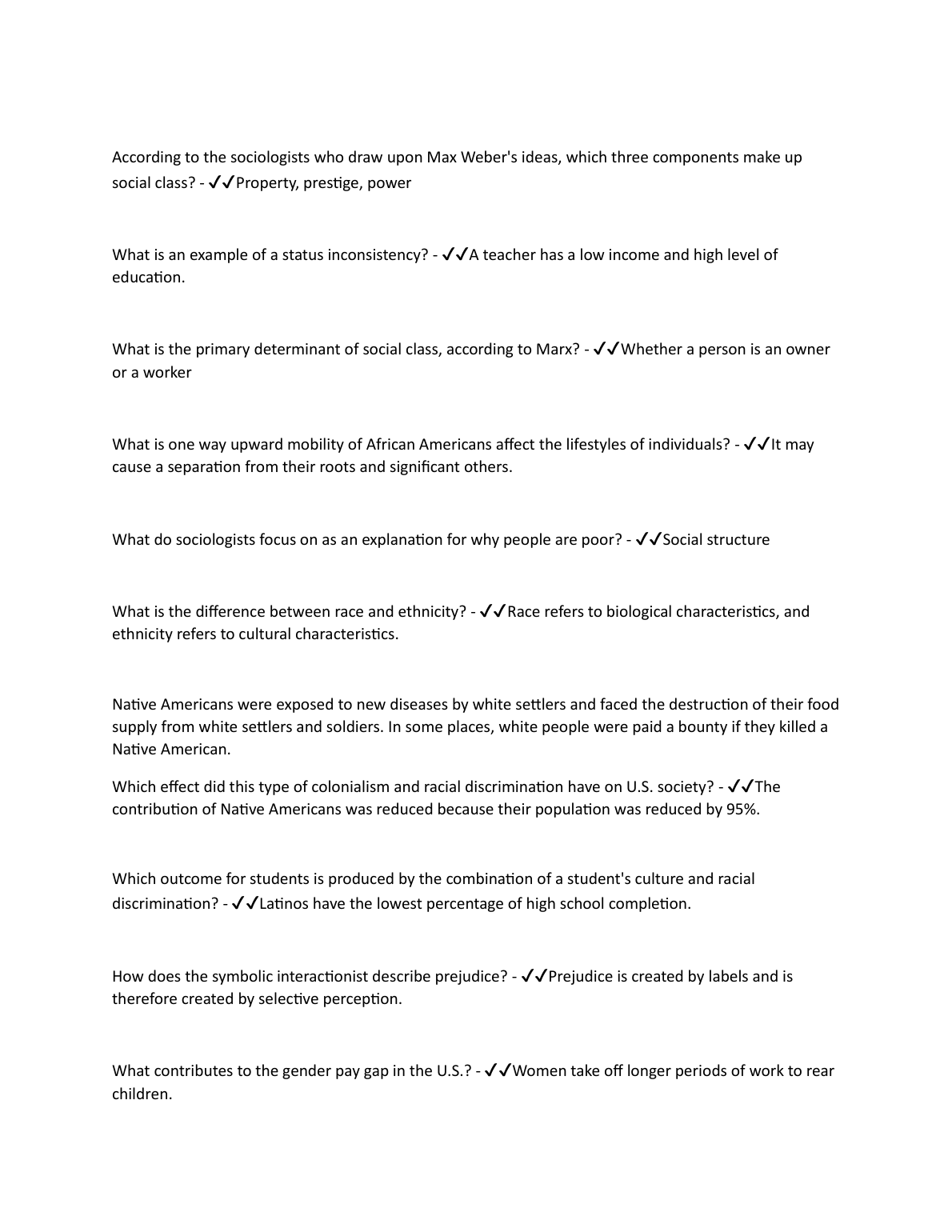 WGU Sociology C273 Exam Questions with Correct Answers IMG-1