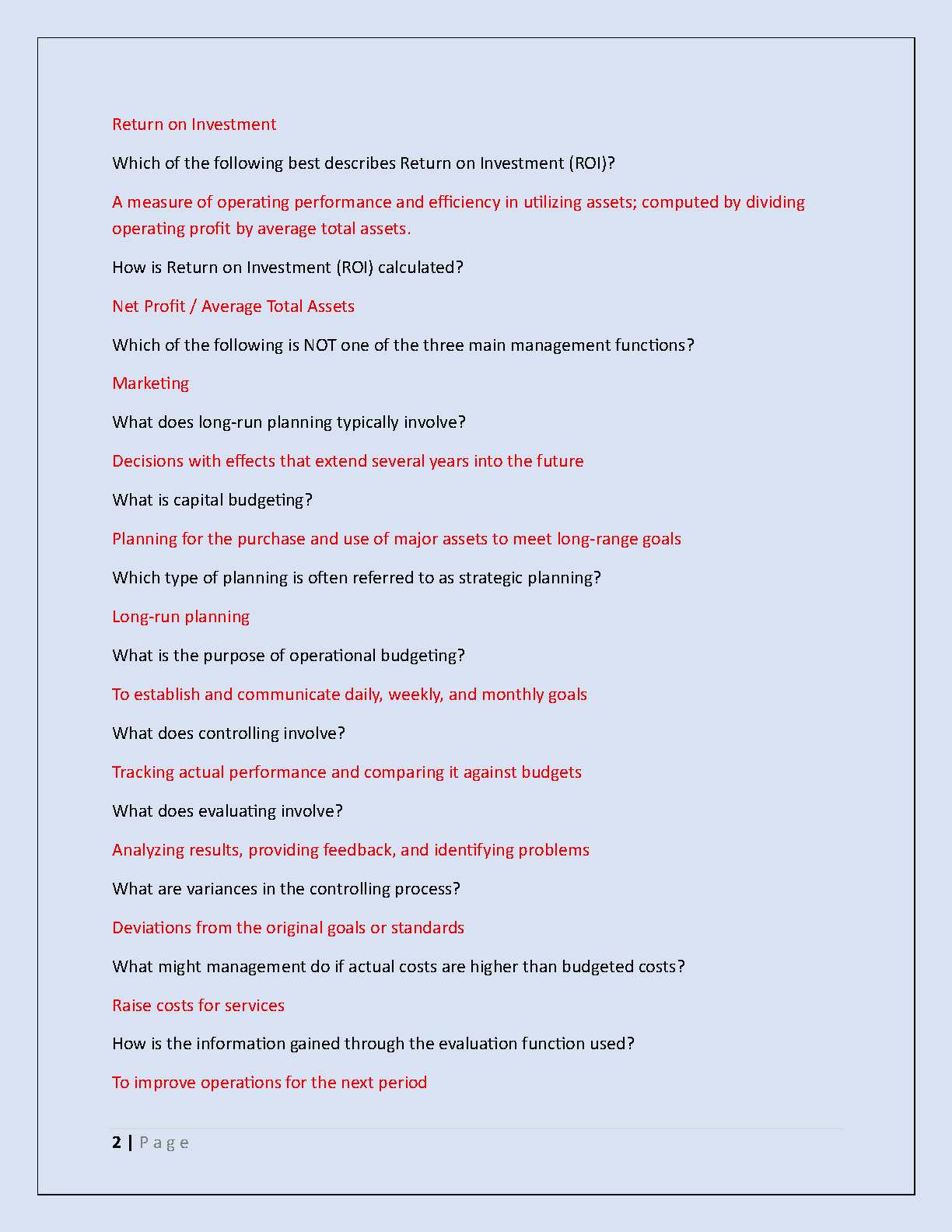 WGU D774 Intro to Business OA Exam Study Guide v2