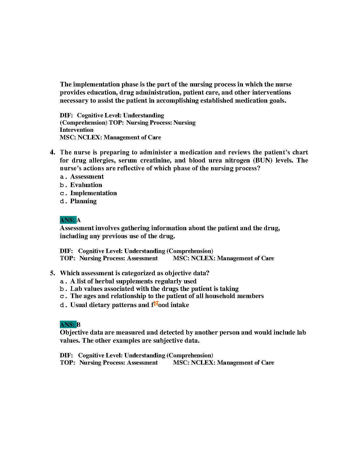 Pharmacology Test Bank 11e Student Questions & Rationales IMG-3