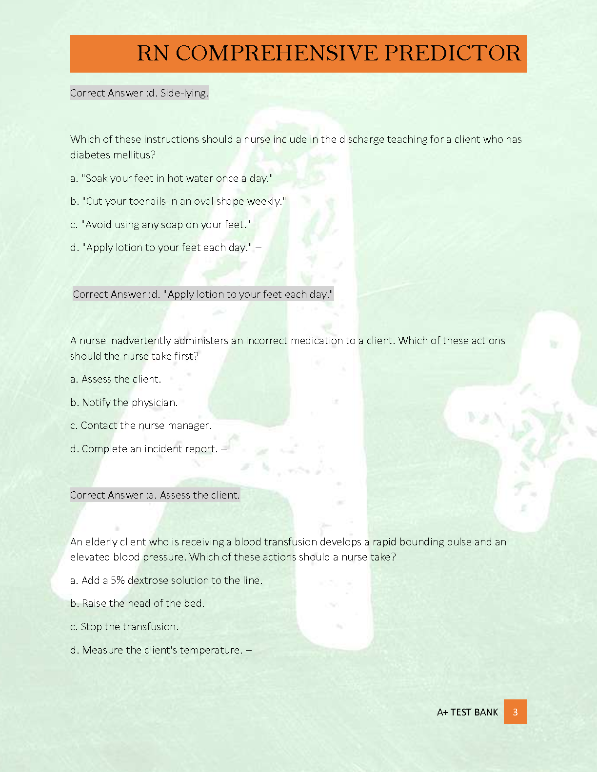 ATI RN Predictor B Test Bank 2025-26 NGN Edition IMG-3