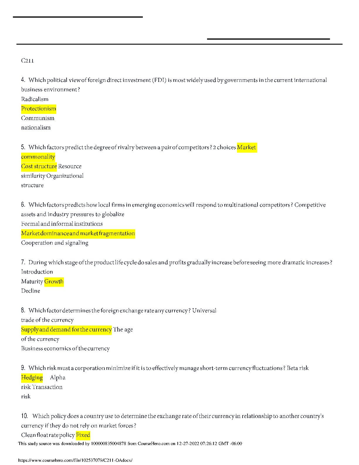 WGU C211 Global Economics OA Test Bank 2025/26 Verified Q&A IMG-3