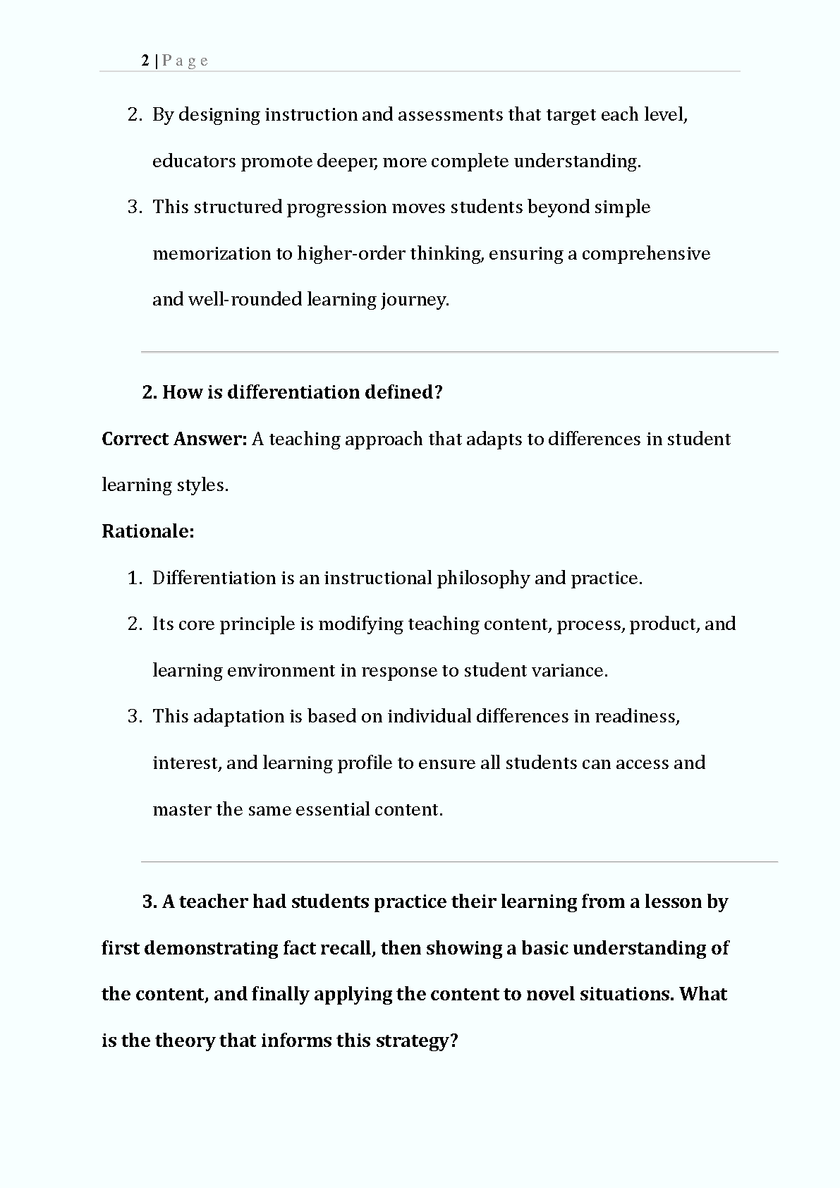 WGU D658 Test Bank: Assessment Strategies & Differentiation 2025