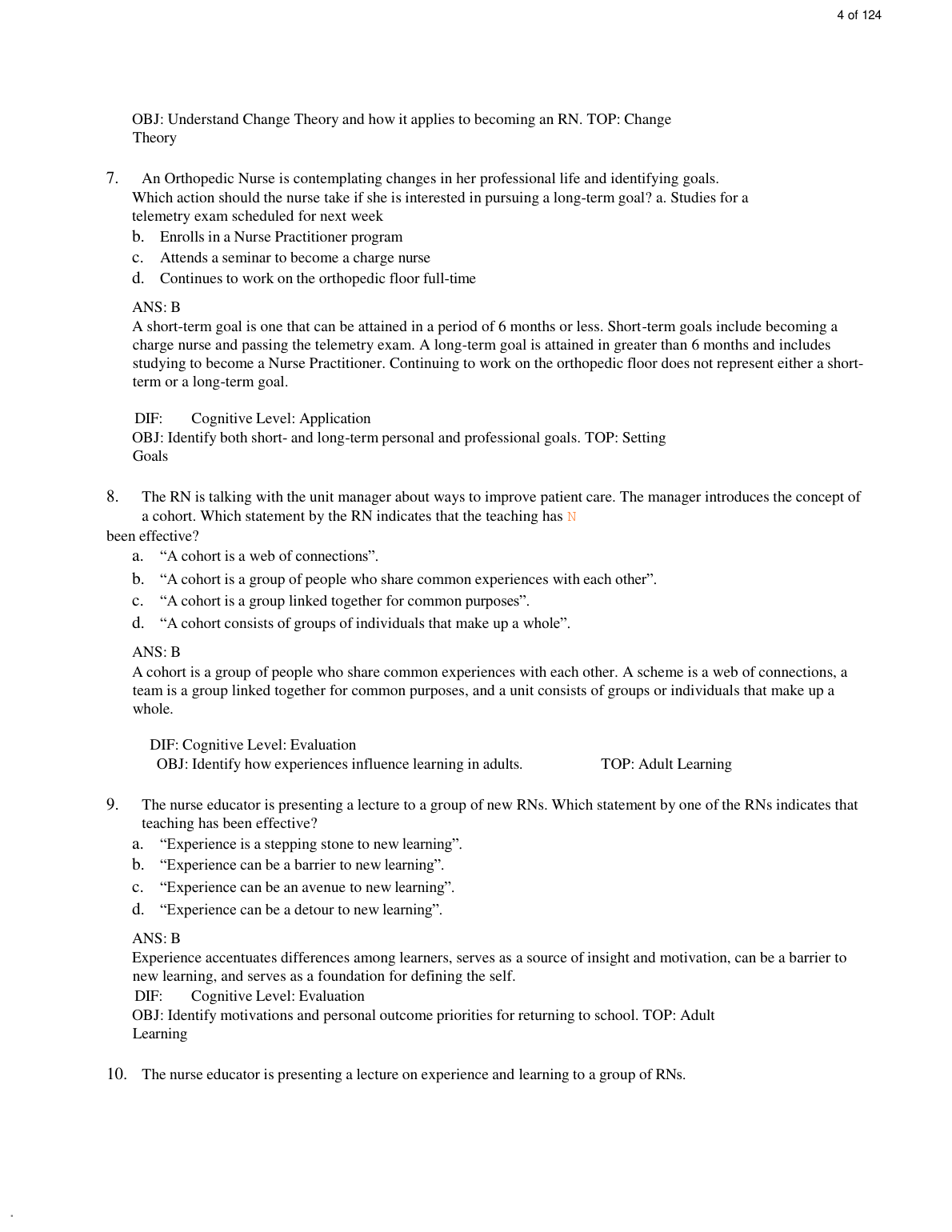 LPN To RN Transitions, 7th Edition Test Bank IMG-1