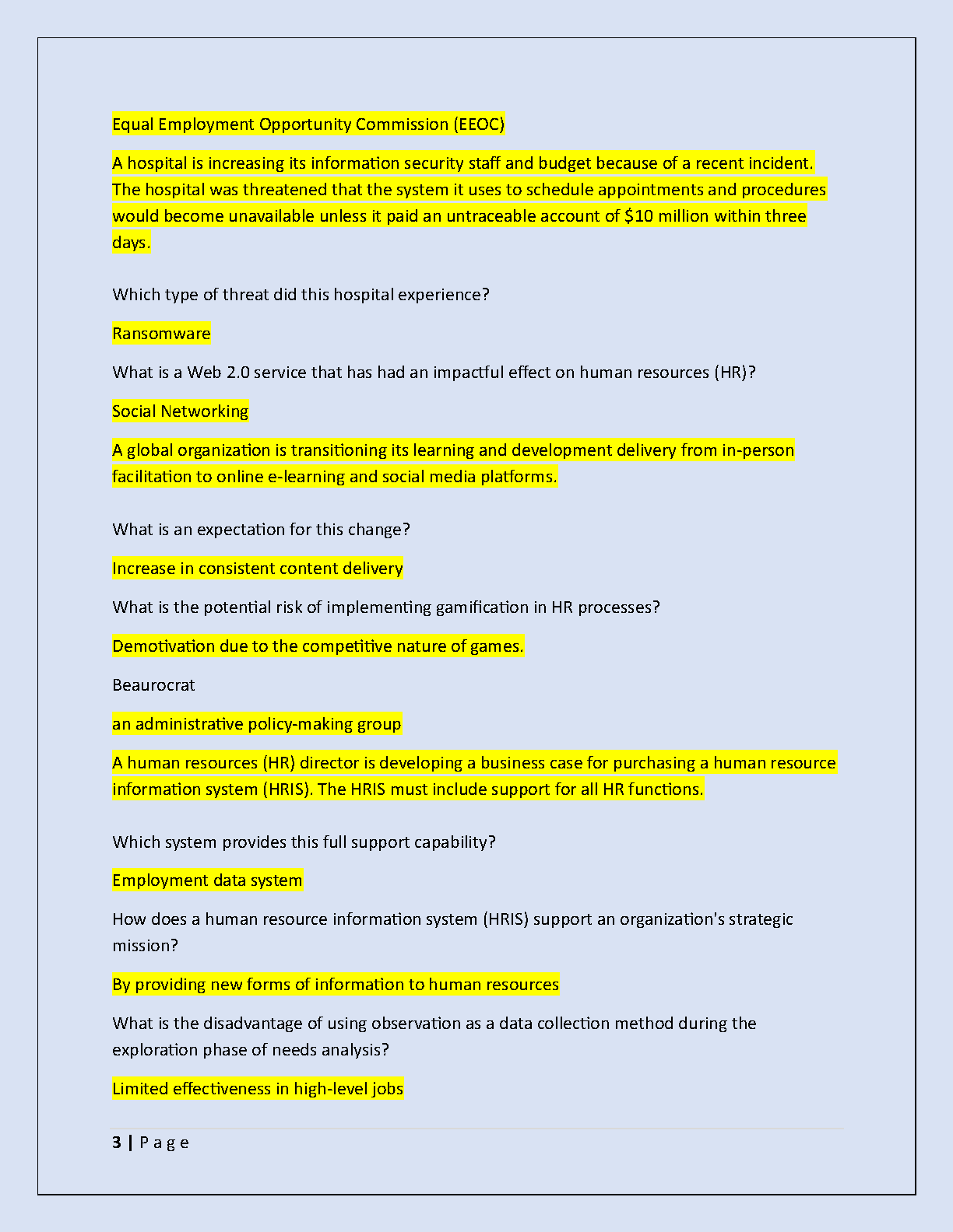 WGU D356 HR Tech PA Exam Study Guide with Verified Answers IMG-3