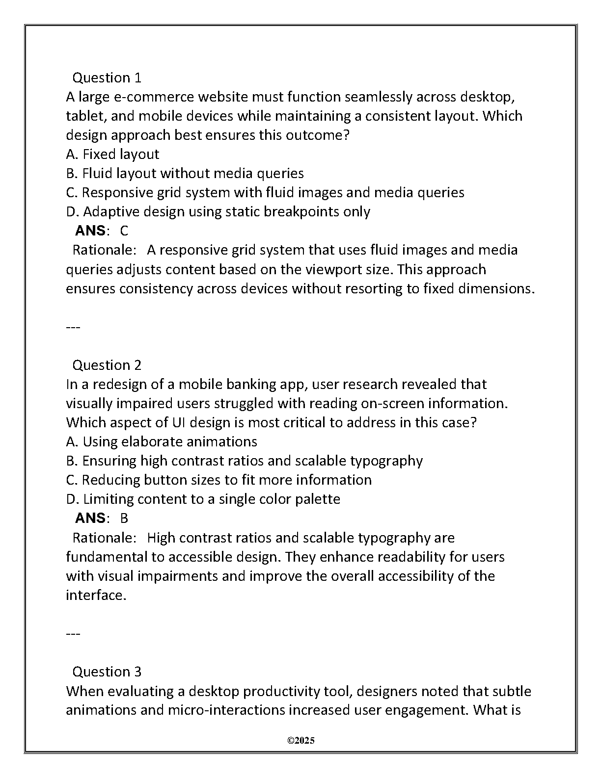 ITSW 3110 UI Design Test Bank WGU