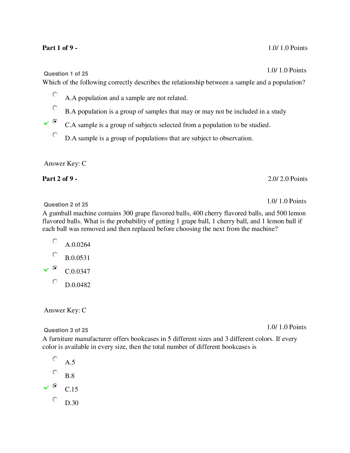 WGU BEC1 Statistics Final Exam Solutions Guide