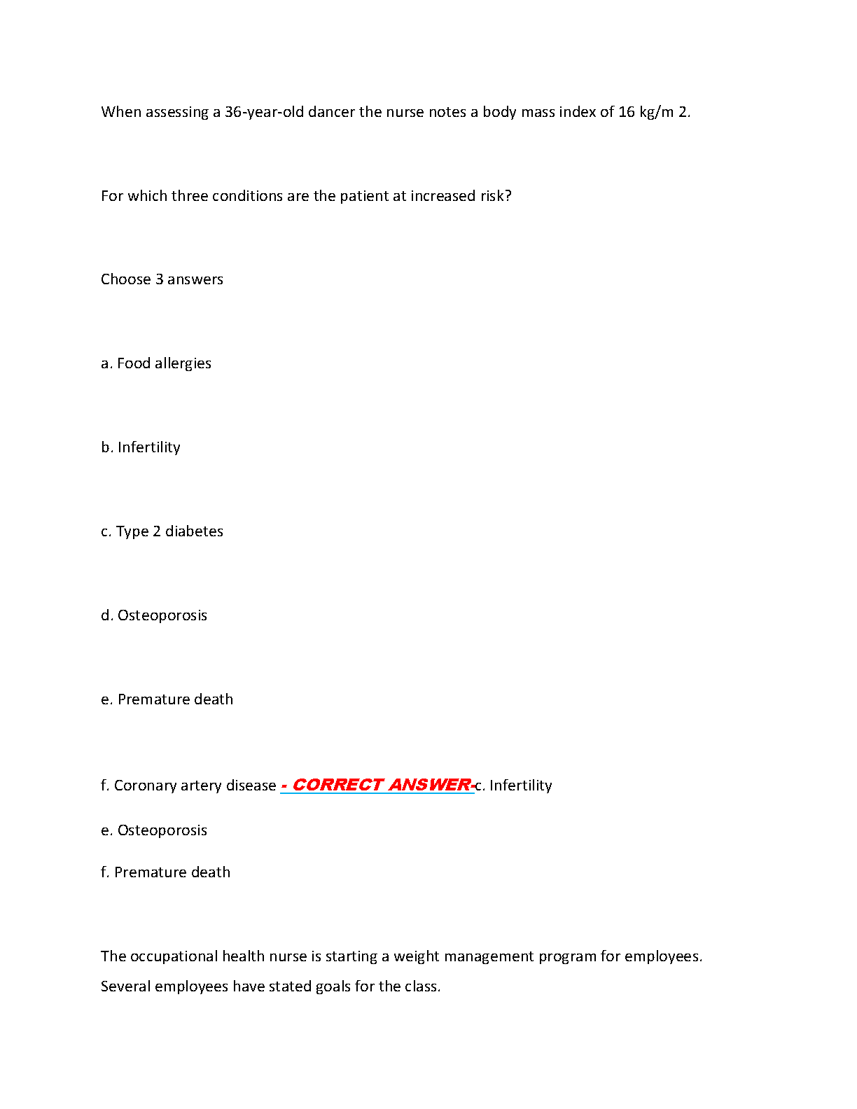 WGU C787 Nutrition Exam Questions Answers 2024-2025