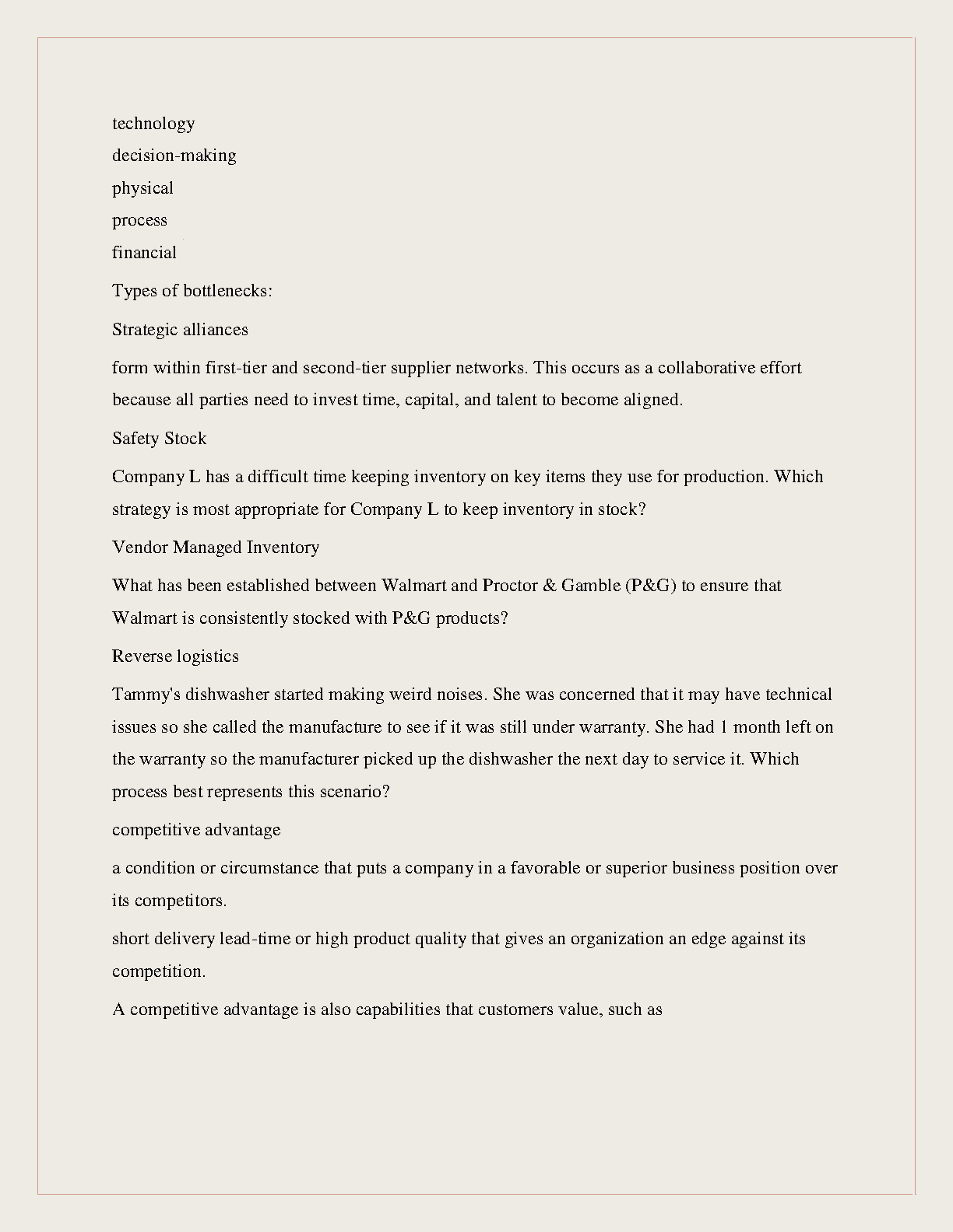 WGU C720 Operations and Supply Chain Study Guide 2024/25 IMG-3