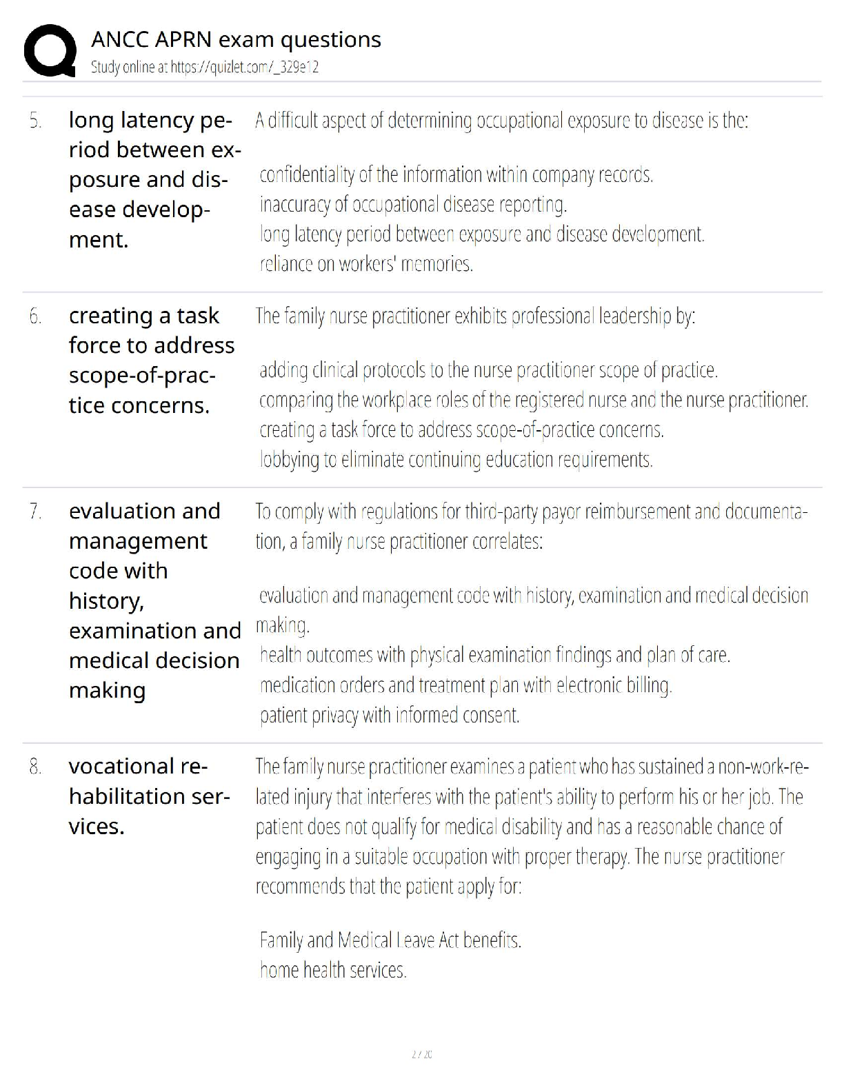 ANCC APRN Exam Prep 2026/2027 Q&A Study Guide