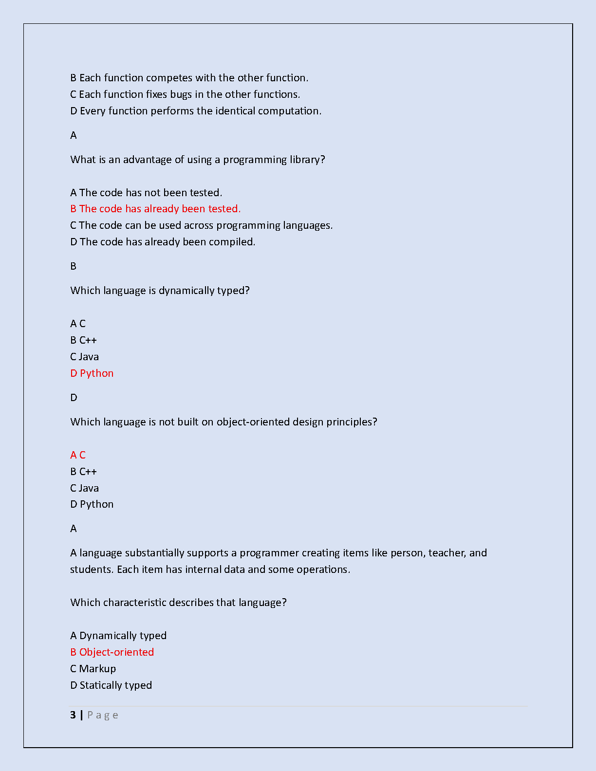 WGU D278 Scripting Foundation Test Bank 2025 Answers IMG-3