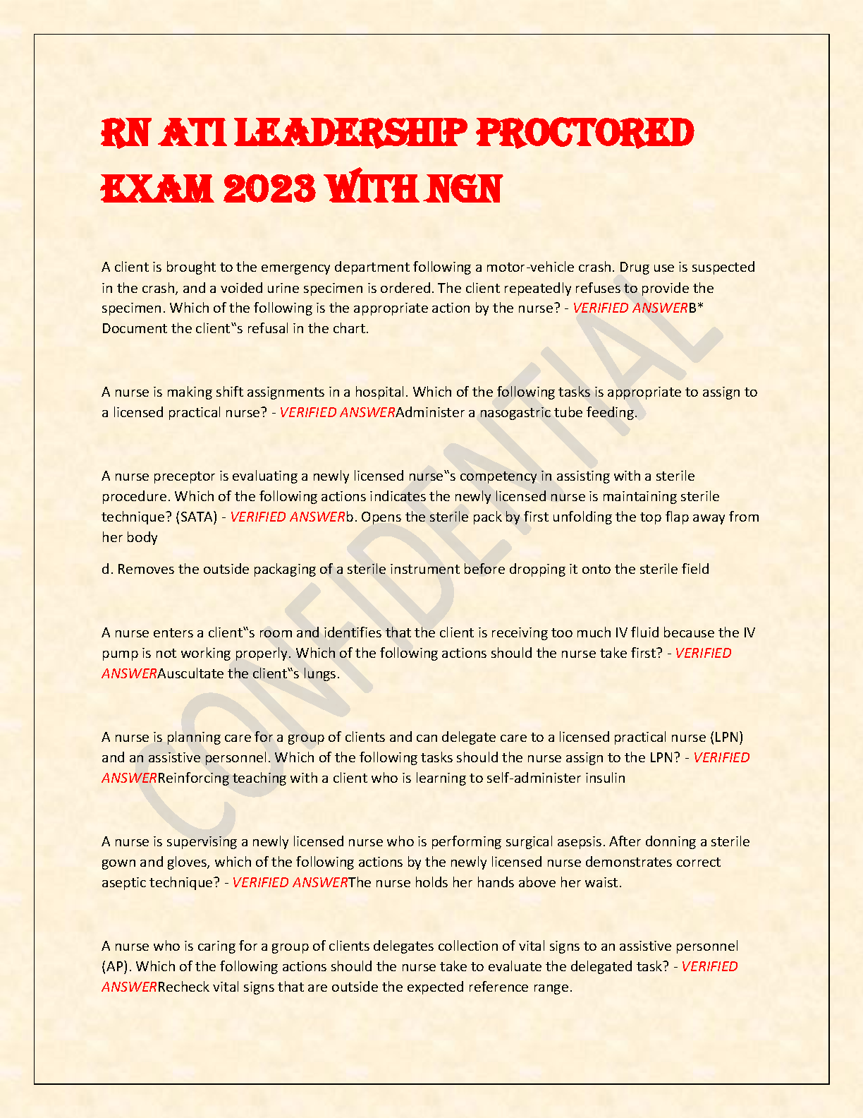 ATI RN Leadership Test Bank NGN Questions and Answers 2026/27 IMG-1