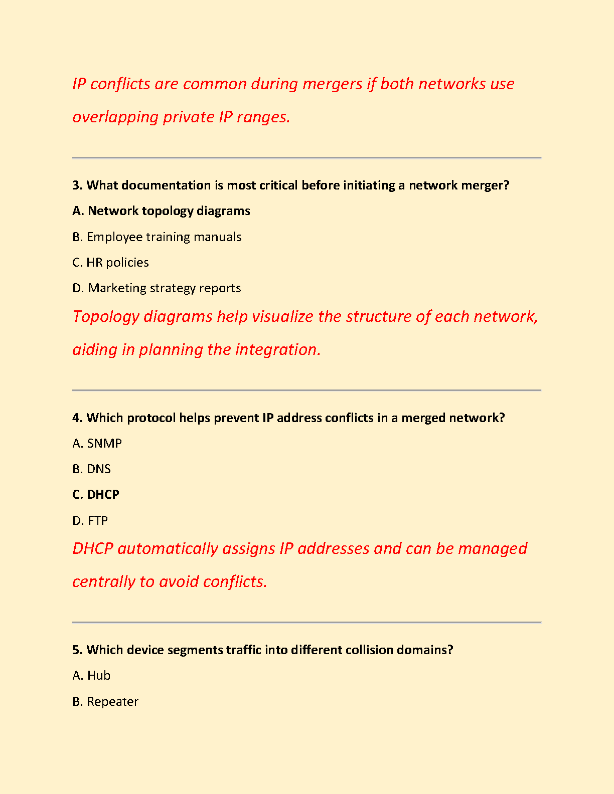WGU D482 Task 1 Exam Elaboration & Network Merger Guide 2025