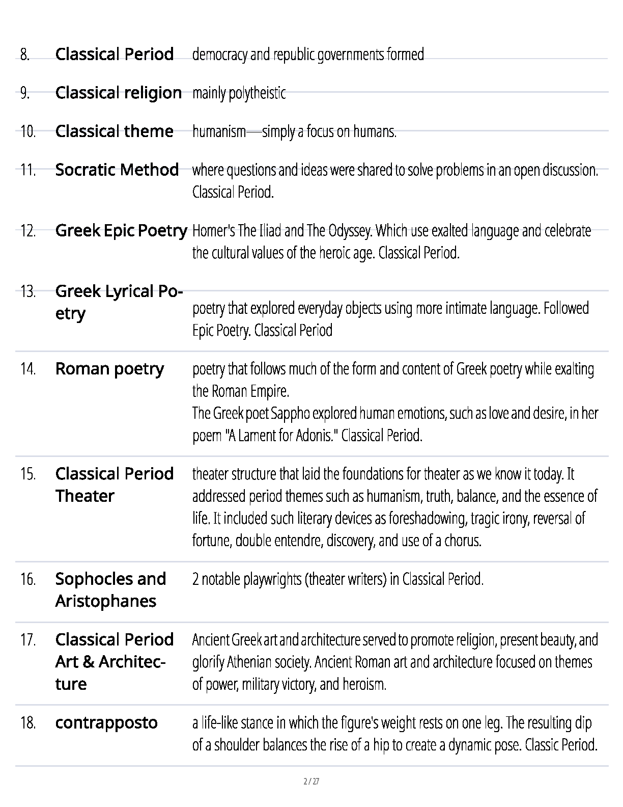 WGU C100 Humanities Study Guide 2025