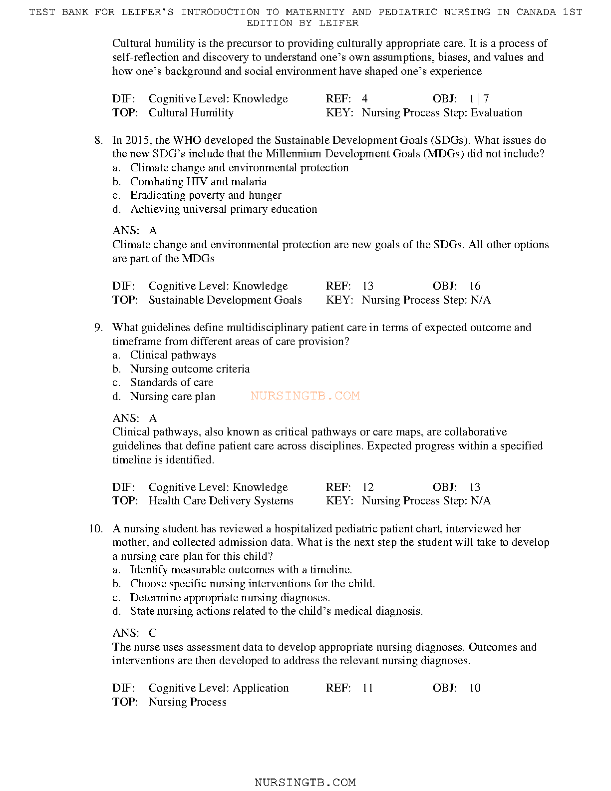 Leifer Maternity Pediatric Nursing Test Bank 2026/27 IMG-3