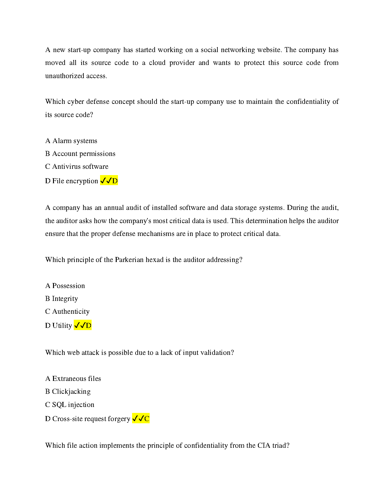 WGU C836 InfoSec Exam Prep: Questions & Answers 2024-2025 IMG-3