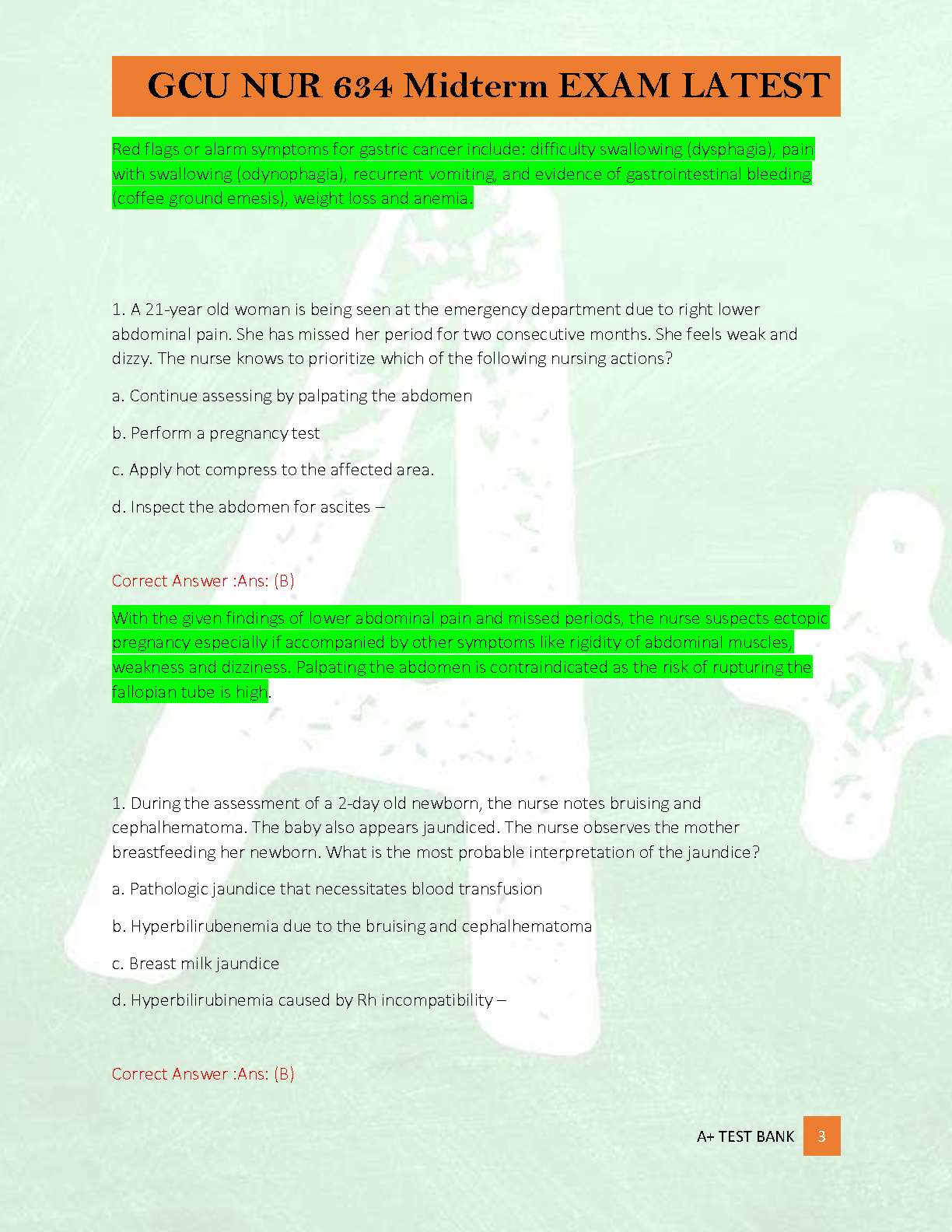 NUR 634 Midterm Test Bank 2026 Solutions IMG-3