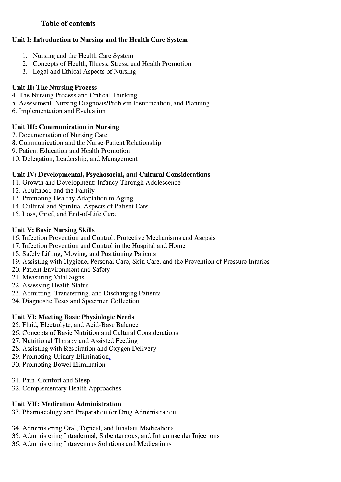 Nursing Fundamentals Test Bank Williams 6e 2027