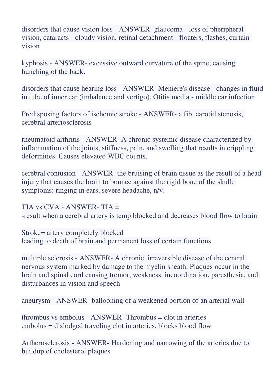 WGU D236 Pathophysiology Exam Questions and Answers