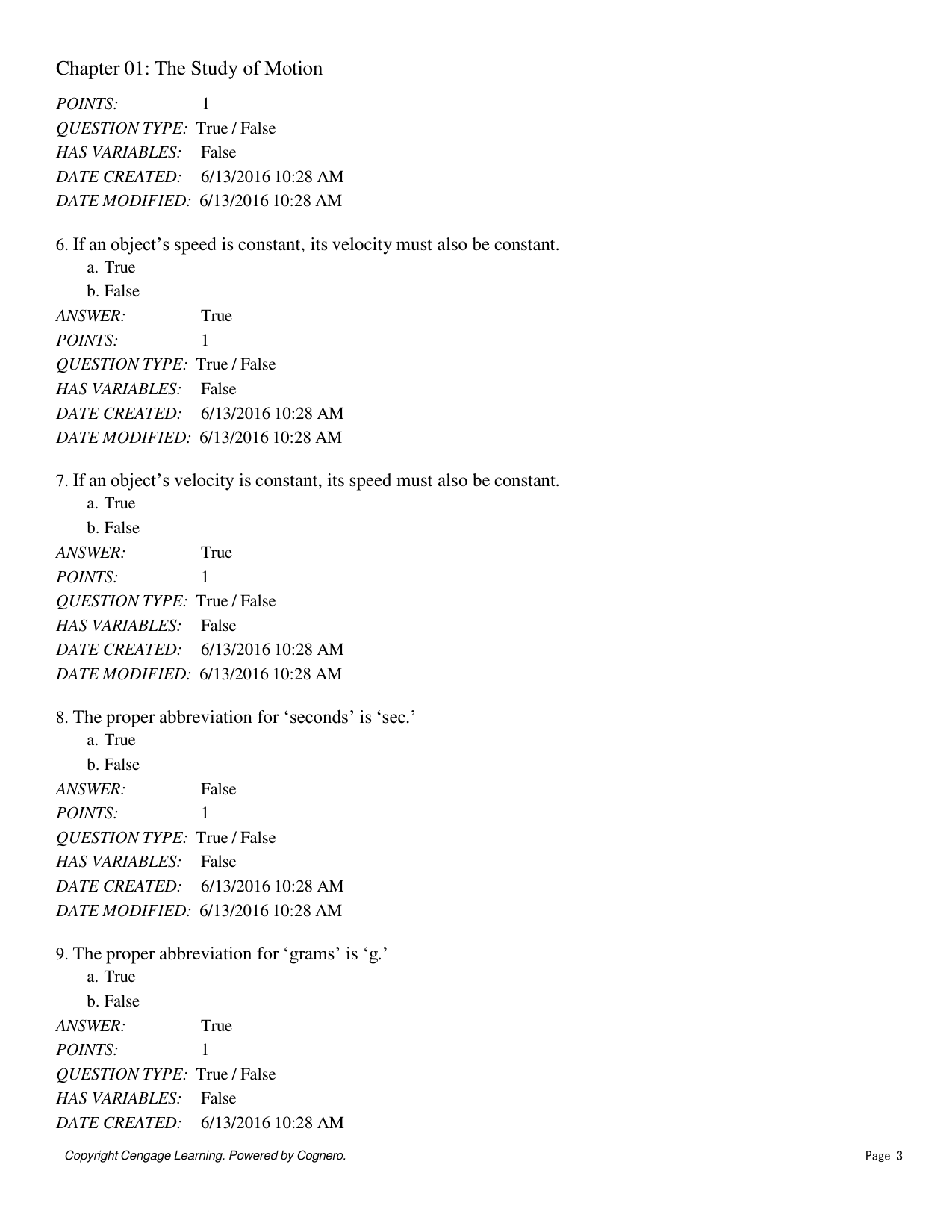 Inquiry into Physics 8th Edition TEST BANK IMG-3