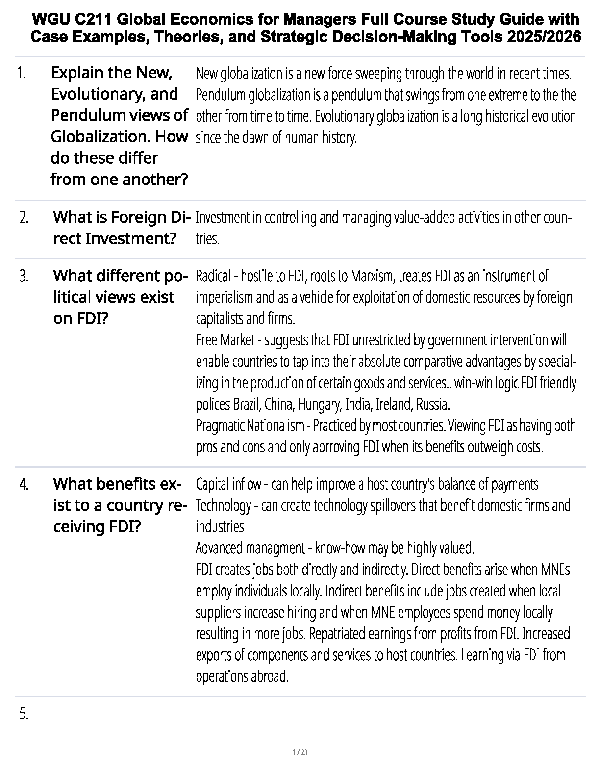 WGU C211 Global Economics Study Guide 2025/26 IMG-1