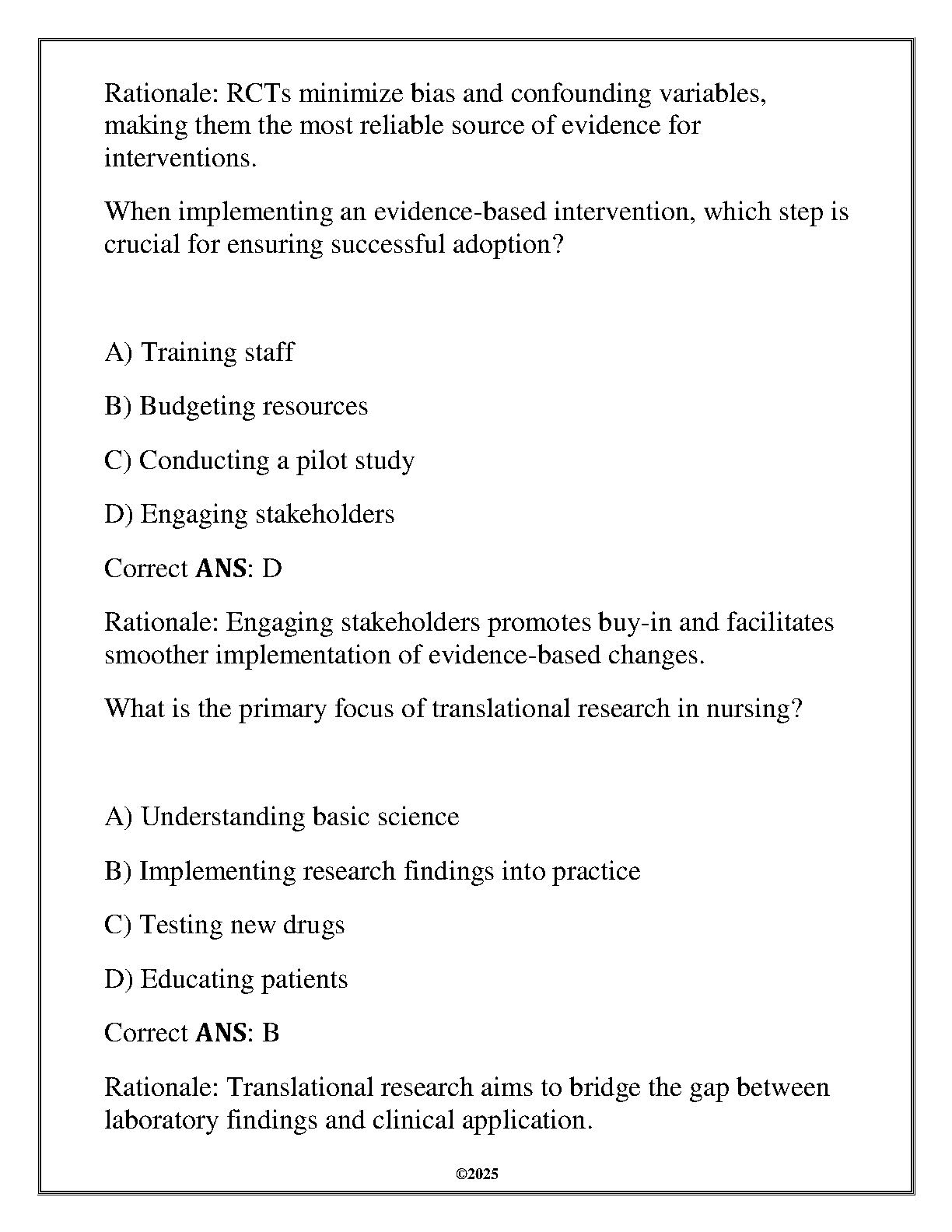 NURS 6308 Advancing EB Innovation in NP Exam Prep QA IMG-3