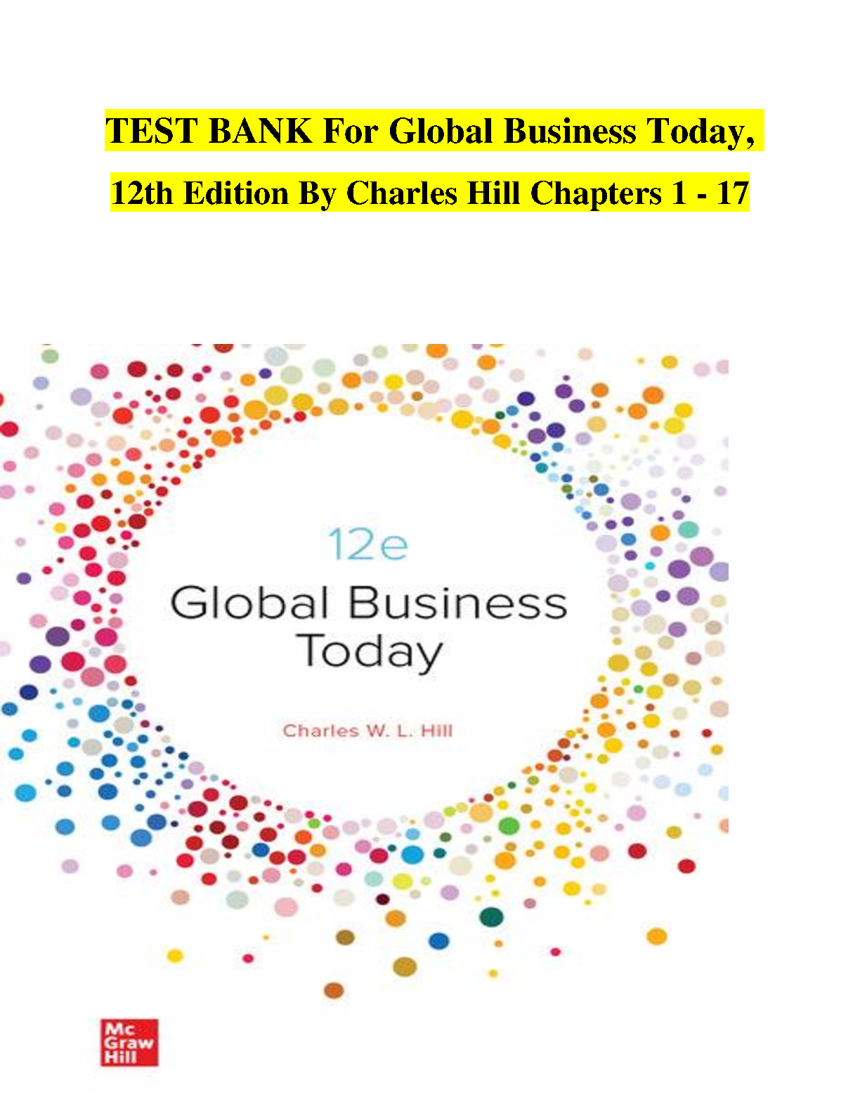 Global Business Today 12th Edition Test Bank