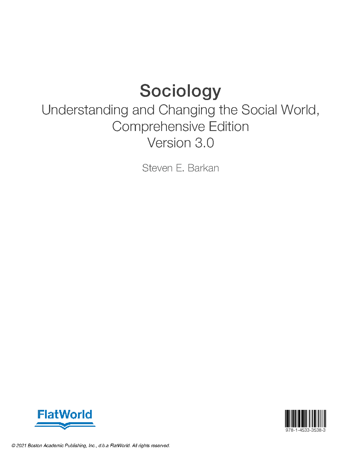 Barkan Sociology Test Bank & Solution Manual v3.0 (2026)