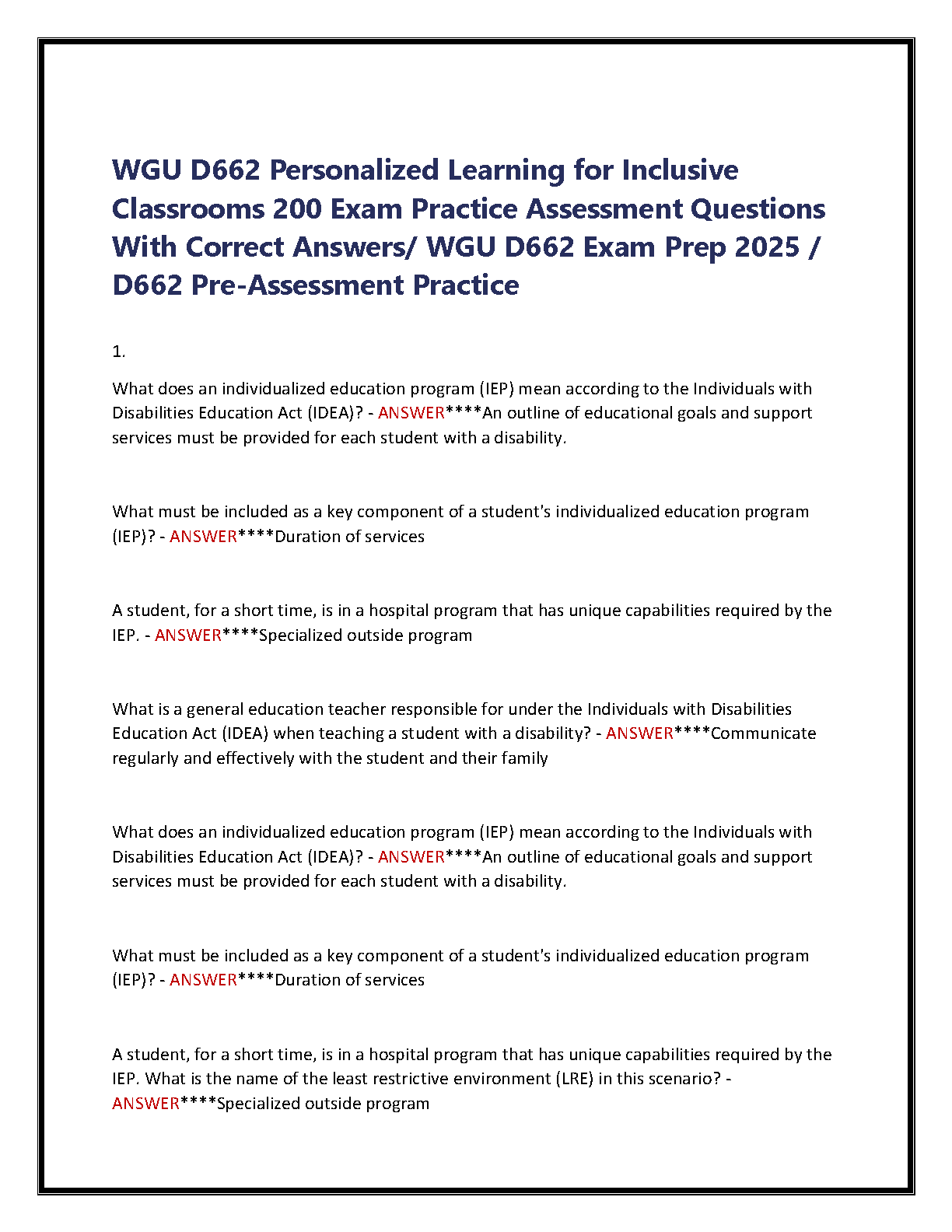 WGU D662 Personalized Learning Exam Prep 2025 IMG-1