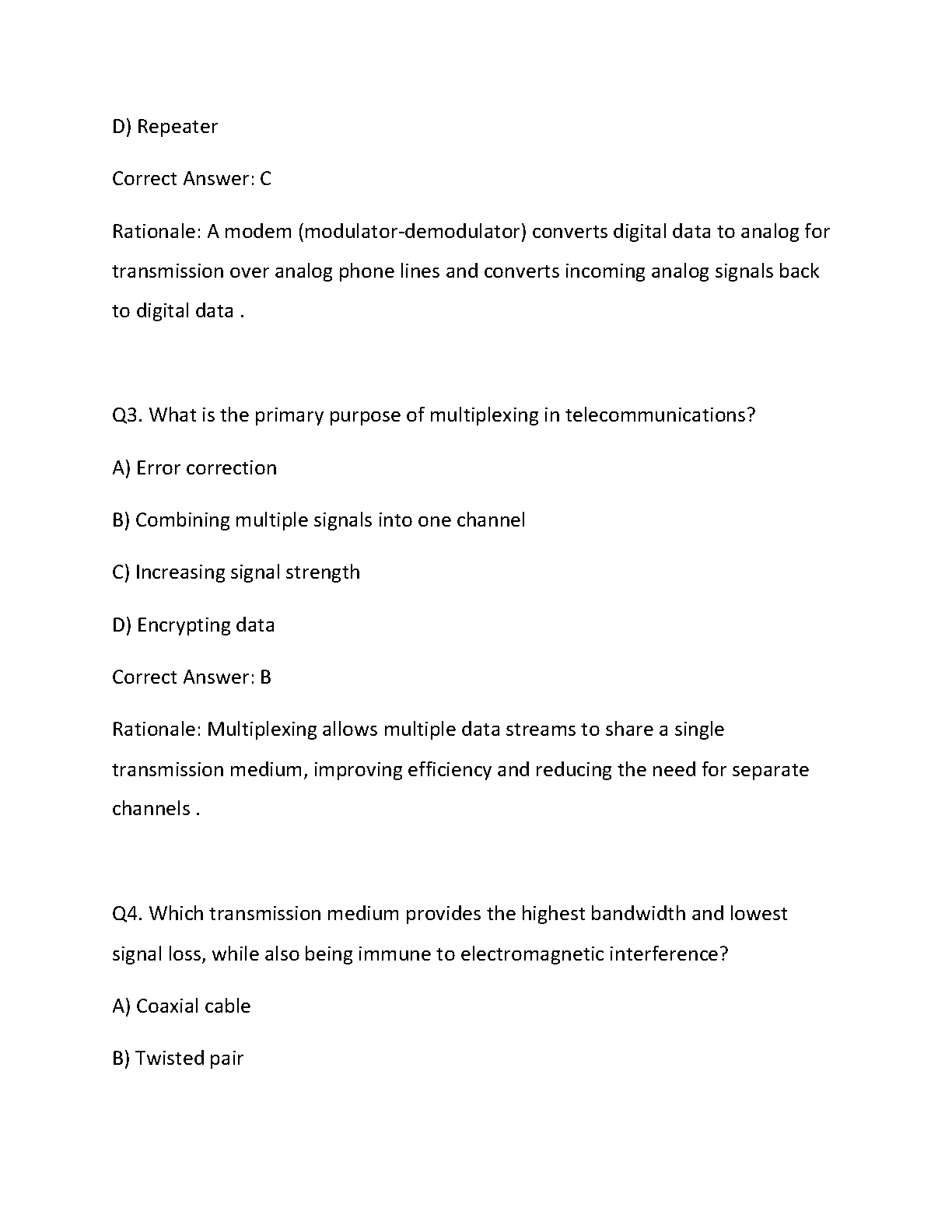 WGU D413 Telecoms OA V1/V2 Questions Answers Guide