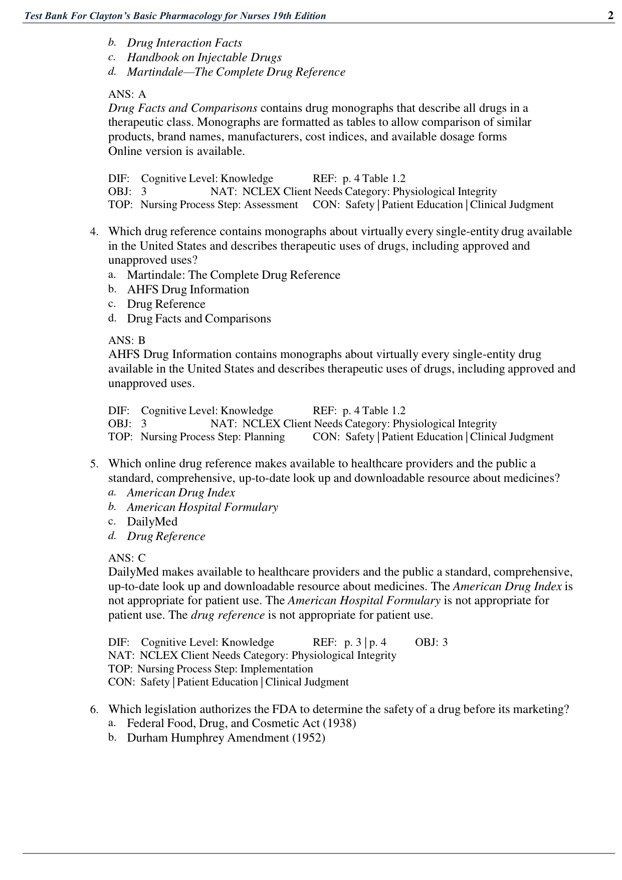 Clayton’s Basic Pharmacology for Nurses, 19th Edition