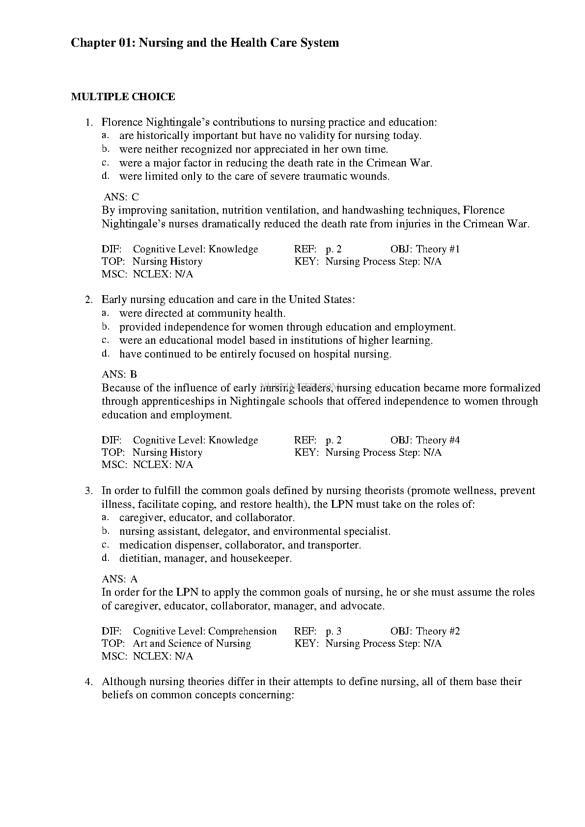 Nursing Fundamentals 6e Test Bank 2027 Ace Exams