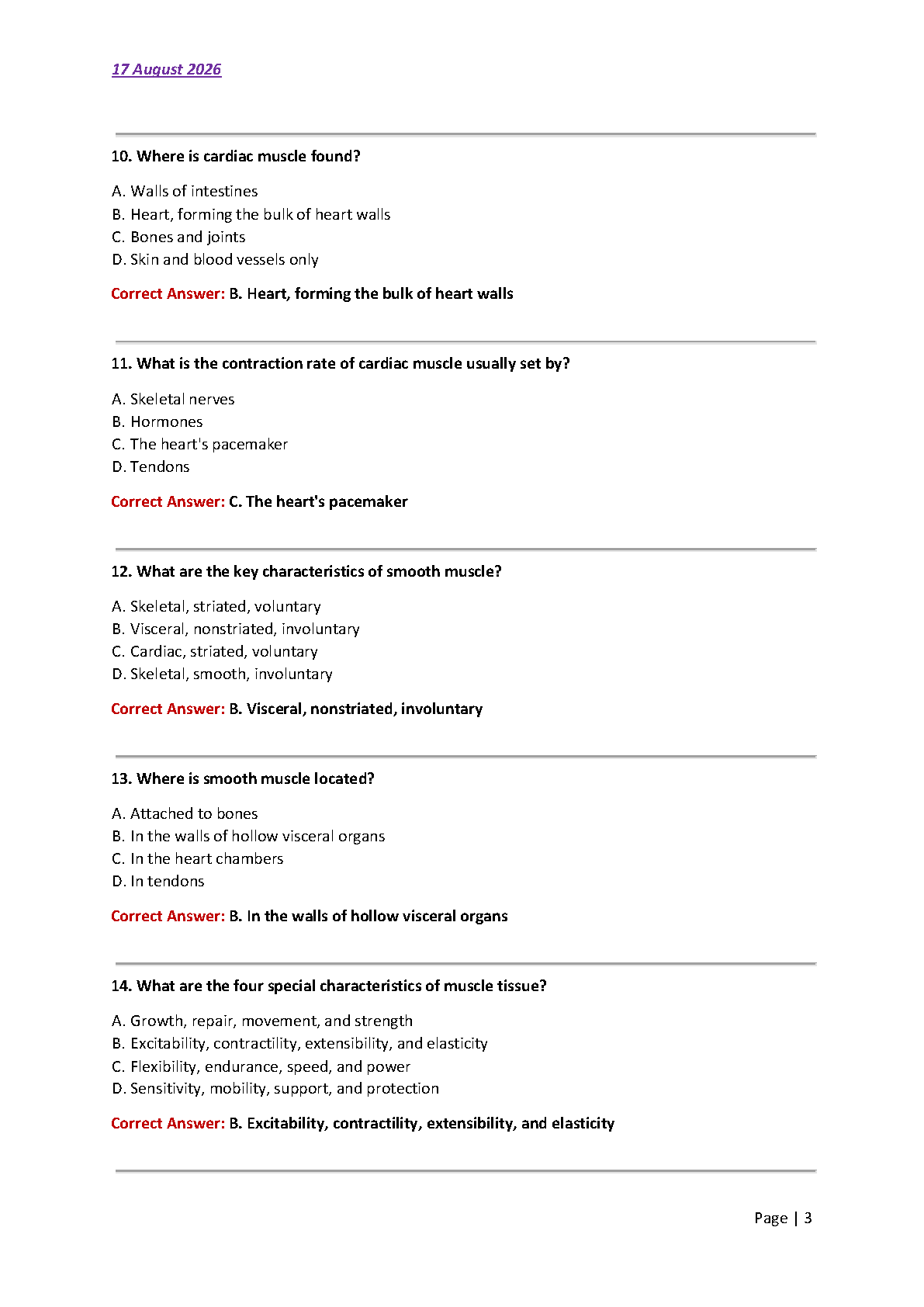 Muscle Tissue Types Test Bank 90 Questions Verified 2026/27 IMG-3