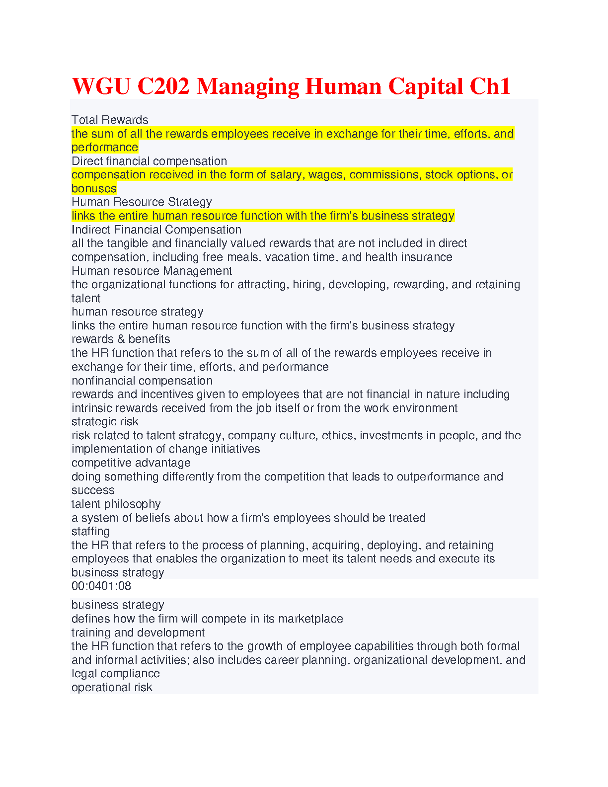 WGU C202 Human Capital Ch 1 Study Guide & Key Concepts IMG-1